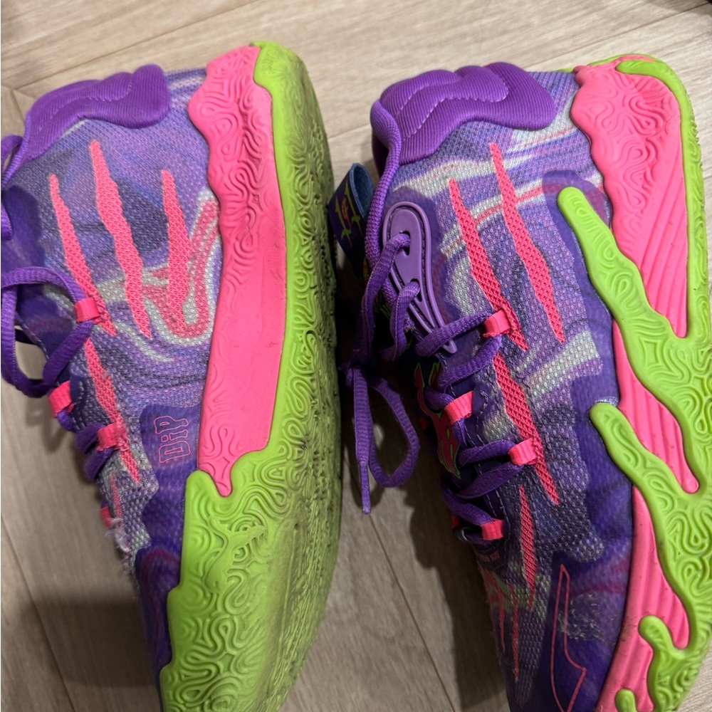 Puma Kids Sneakers in Purple, Pink, and Green